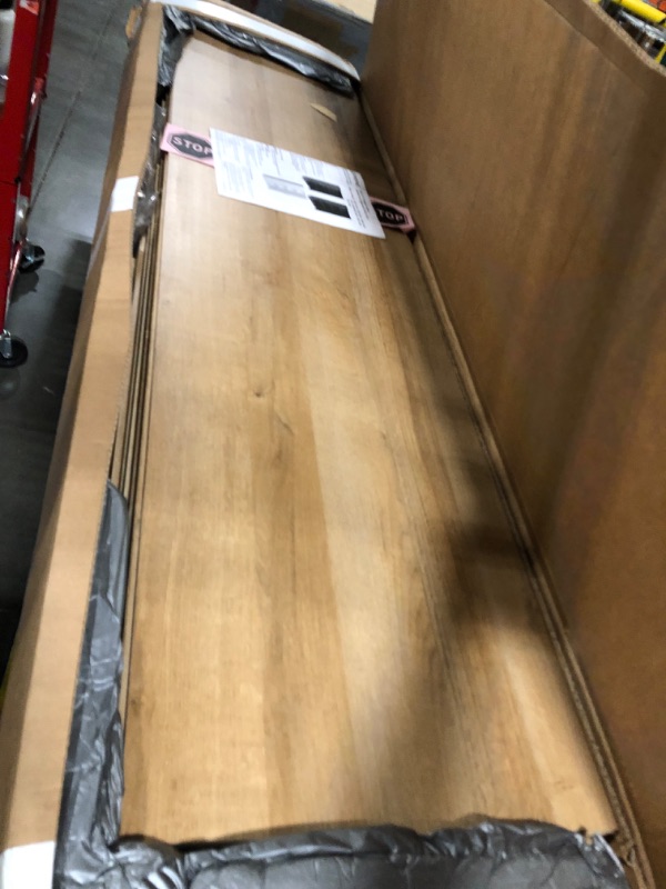 Photo 1 of **EXTRA LONG BOX WILL NOT FIT IN CAR-LARGE suv OR BIGGER**
Prepac Elite Tall Garage Storage Cabinet & Pantry Storage Cupboard, 2-Door Freestanding Bathroom or Pantry Cabinet with Adjustable Shelves, 16" D x 32" W x 65" H, Oak