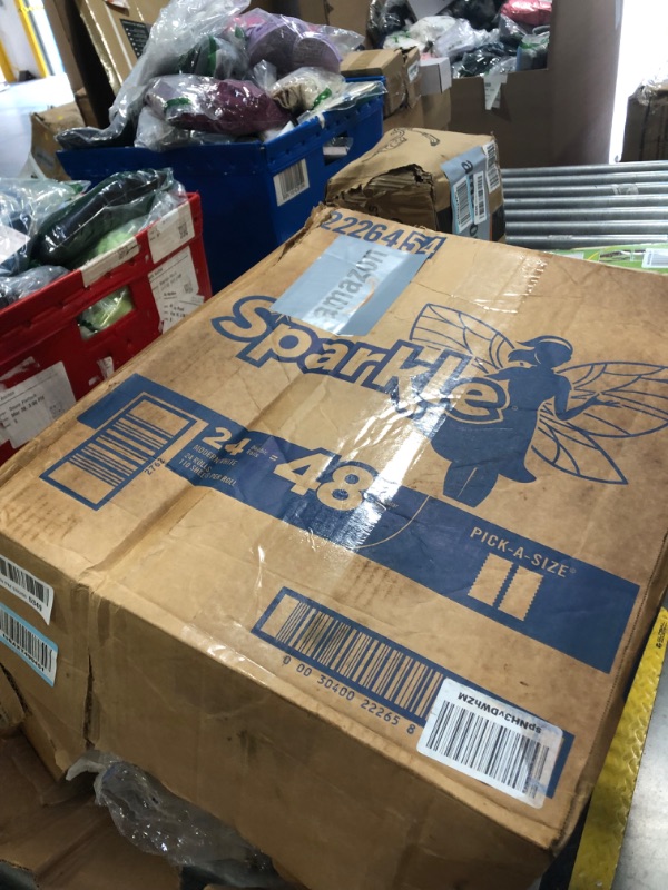 Photo 1 of **DAMAGED BOX**
Sparkle Pick-A-Size Paper Towels, 24 Double Rolls = 48 Regular Rolls, Everyday Value Paper Towel with Full and Half Sheets