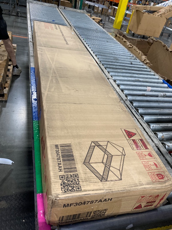 Photo 1 of **will need truck for pick up**
Bellemave Full Size Montessori Floor Bed, Metal House Bed Frame, House Floor Bed for Kids, Montessori Floor Bed with Fence, Playhouse for Kids, Pink