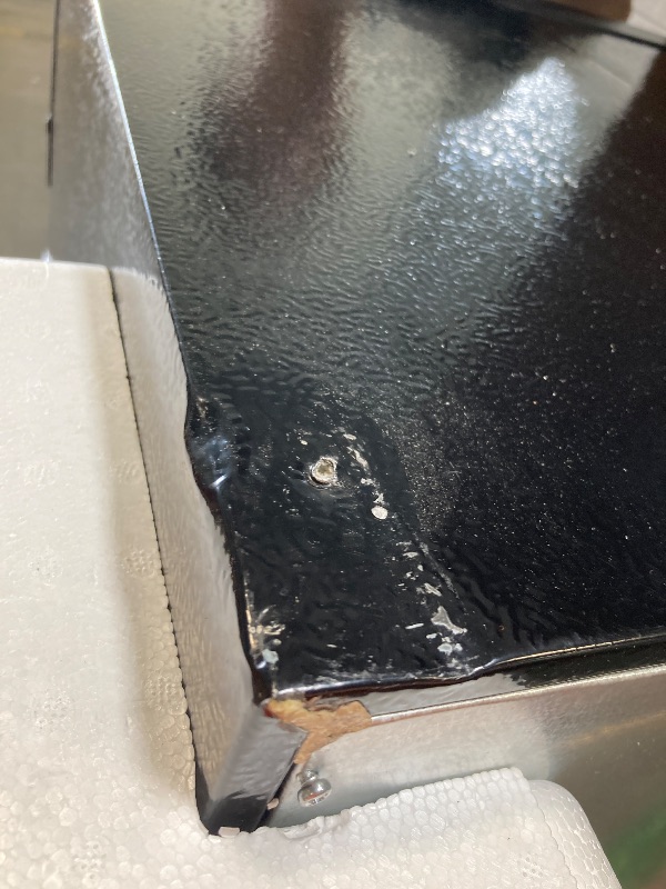 Photo 1 of **Minor dent on back left corner of fridge**
KoolMore KM-MDR-1D-6C 6 Cu. Ft. Commercial One Glass Door Display Upright Beverage Refrigerator Cooler Merchandiser-22.8 in. x 21.4 in. x 52.7 in. [Black]