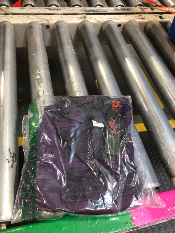 Photo 1 of **NEW TAG STILL ATTACHED**
Afibi Women's Stretch High Waist Ruched Bodycon Double Layer Casual Mini Skirt (Small, Purple)