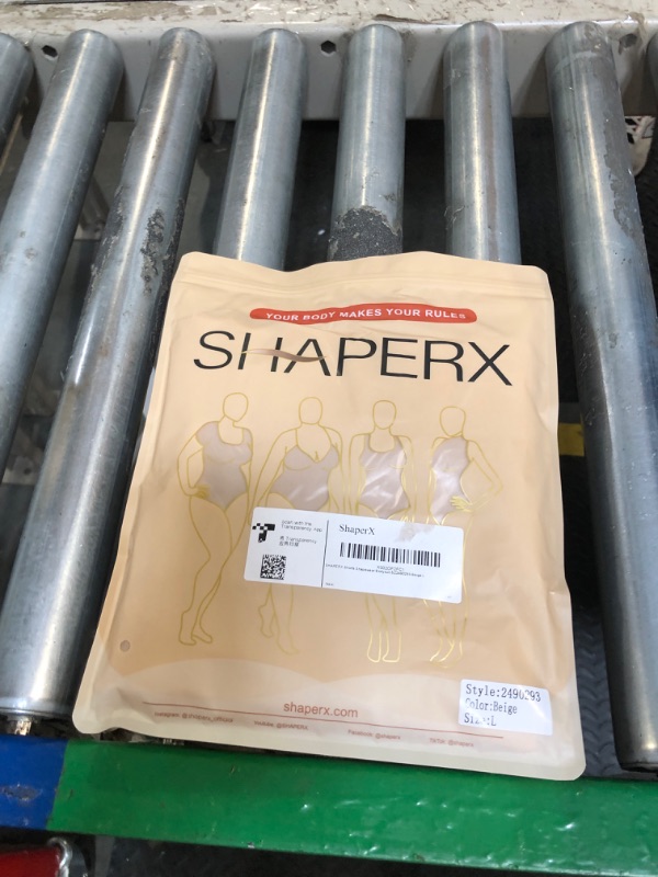 Photo 1 of **FACTORY SEALED**
SHAPERX Shapewear for Women Tummy Control Open Bust Thigh Slimmer Body Shaper, SZ2490293-Beige-L
