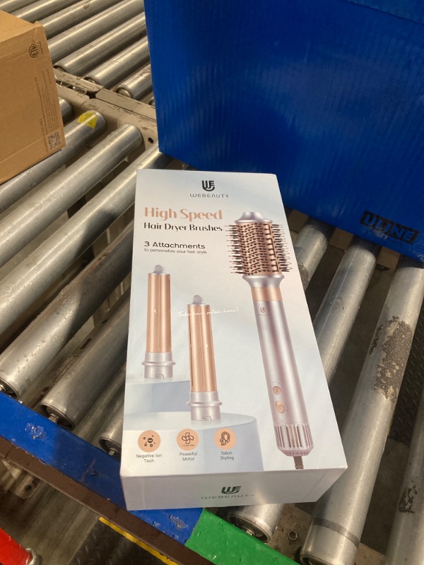 Photo 1 of **missing 2 rollers**Blow Dryer Brush, Hot Air Styler, Auto Hair Wrap Curling Irons Hot Air Brush Negative Ionic Airflow Hair Curlers, Multi Styler, Blue