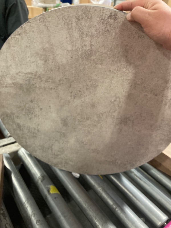 Photo 1 of **table tops have scratches**
Signature Design by Ashley Guystone Casual Table Set with Faux Cement Melamine Tabletop, Set of 3, Light Brown & Light Gray