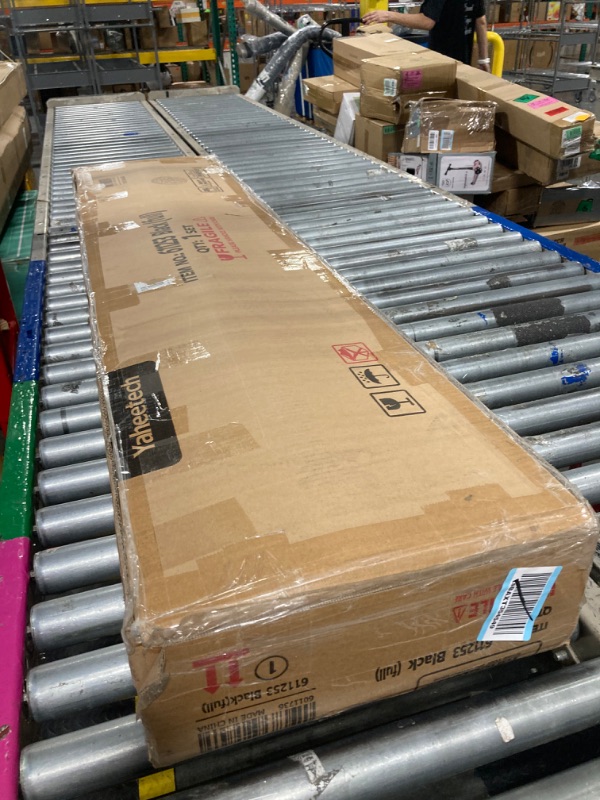 Photo 1 of **EXTRA LONG BOX WILL NOT FIX IT IN A CAR**
Yaheetech Classic Metal Platform Bed Frame Mattress Foundation with Victorian Style Iron-Art Headboard/Footboard/Under Bed Storage/No Box Spring Needed/Full Size Black

