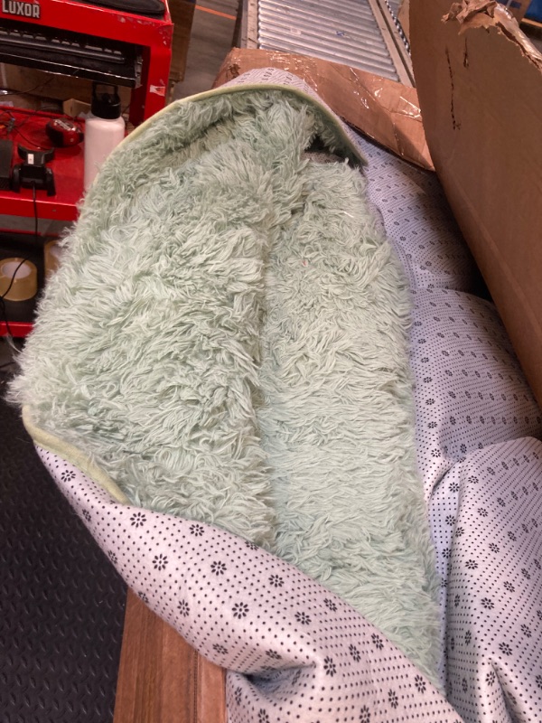 Photo 1 of **note this rug is used**
DweIke Extra Large Sage Green Rugs for Living Room, 9x12 Large Fluffy Rug for Living Room Decor, Big Shaggy Floor Rug, Soft Plush Thick Non-Slip Rectangle Rug Carpet for Home Decor