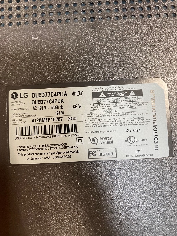 Photo 1 of LG C3 Series 77-Inch Class OLED evo Smart TV OLED77C3PUA, 2023 - AI-Powered 4K, Alexa Built-in