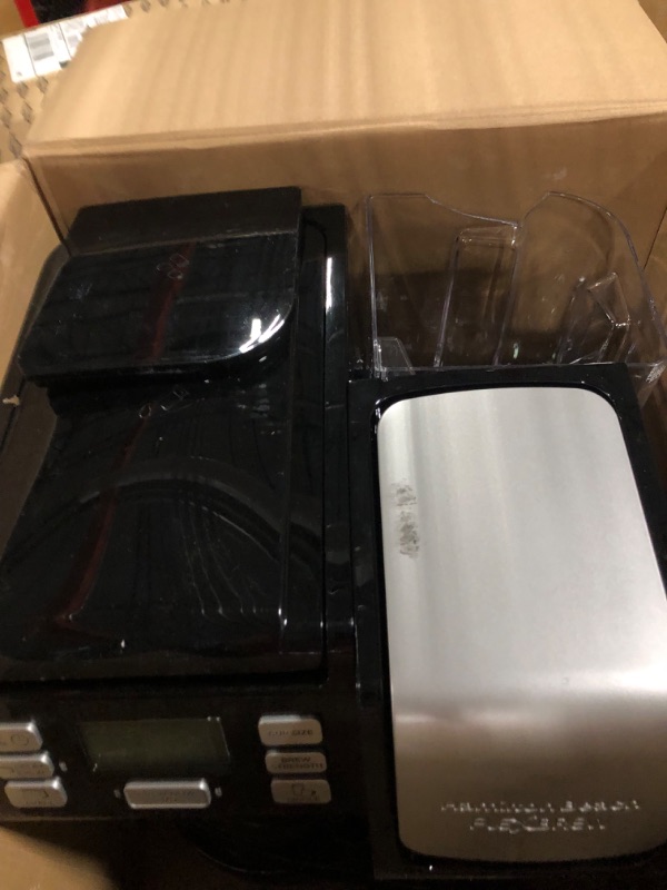 Photo 1 of **Minor break on top of water tank**
Hamilton Beach FlexBrew Trio 2-Way Coffee Maker, Compatible with K-Cup Pods or Grounds, Combo, Single Serve & Full 12c Pot, Black - Fast Brewing (49902)