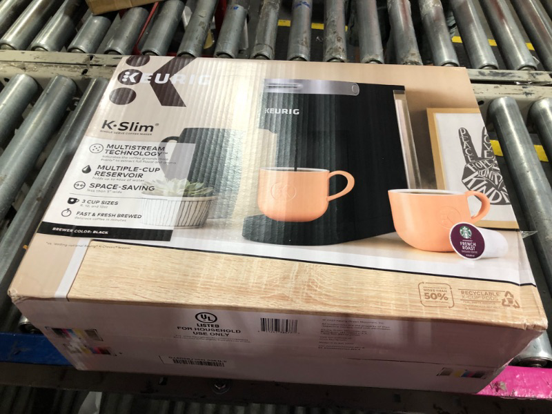 Photo 1 of **Factory sealed**
Keurig K-Slim Single-Serve Coffee Maker, Black
