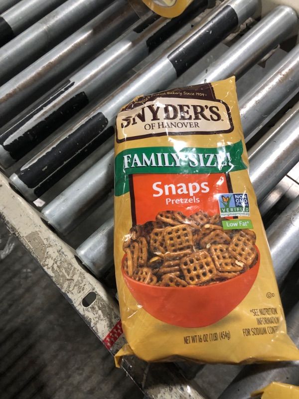 Photo 1 of ***EXPIRED 4/12/25*** Snyder's of Hanover Pretzel Snaps, Family Size, 16 Oz Bag