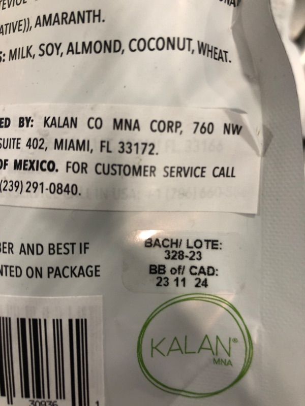 Photo 1 of ****EXPIRED**** Kalan Krunch Coconut Natural Flavored Amaranth Wafers, Pack of 1, 3.88 oz