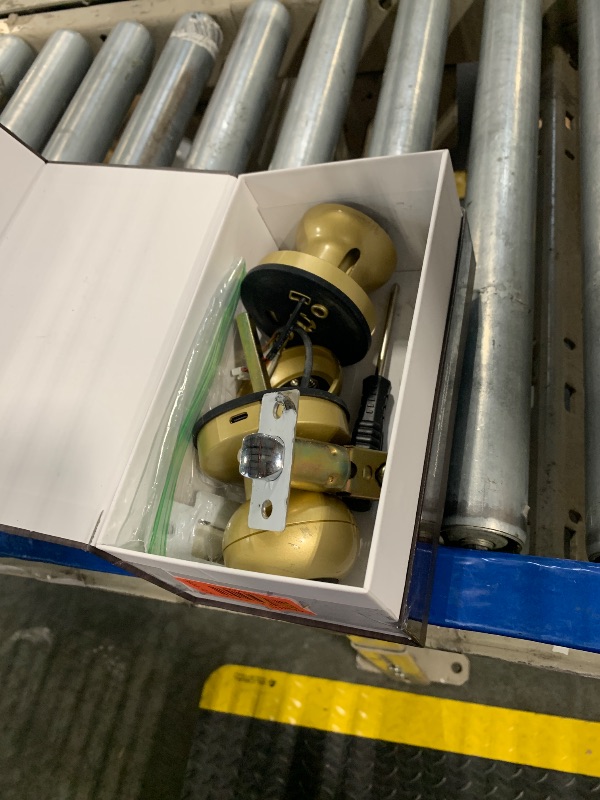 Photo 1 of Anweller Smart Door Knob with Lock, Fingerprint Biometric Keyless Entry Electronic Digital Bluetooth App Control WiFi Door Lock for Bedroom Interior Apartment Garage Front Door - Gold