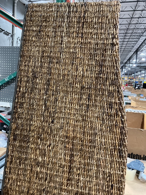 Photo 1 of (See all images) Crosley Furniture Serena Handwoven Natural Fiber Rattan Bed Headboard, Banana Leaf, King