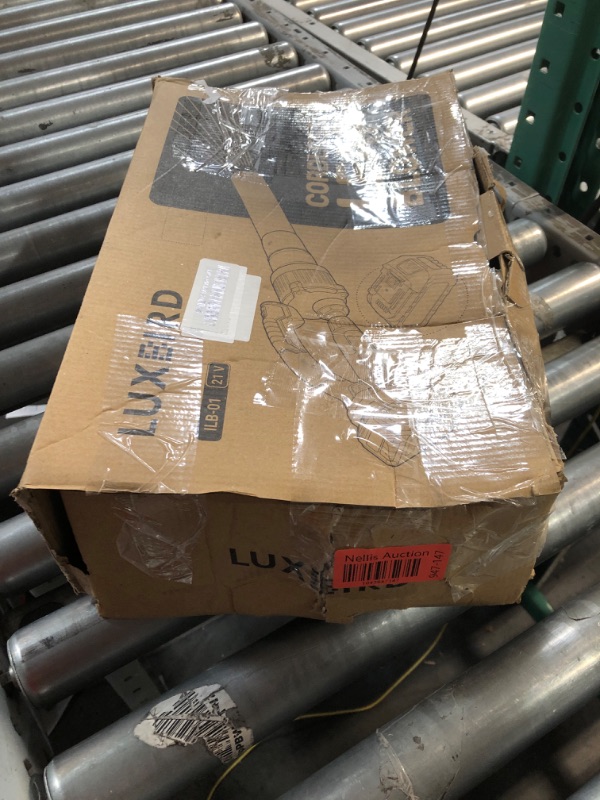 Photo 1 of (Sold for parts only) LUXBIRD 21V Leaf Blower Cordless with Battery and Charger, 5 Variable Speed Up to 150 MPH, Lightweight, 4.0Ah Battery Powered 