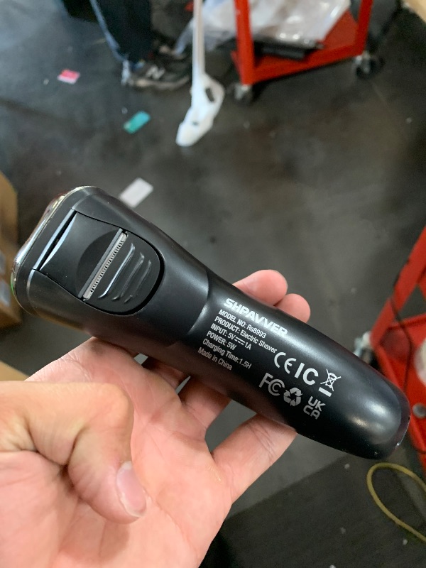 Photo 1 of (Does not hold charge)(sold for parts) SHPAVVER Electric Razor for Men Waterproof: Cordless Wet/Dry Rotary Shaver - USB Fast Charging & Sensitive Skin Care 
