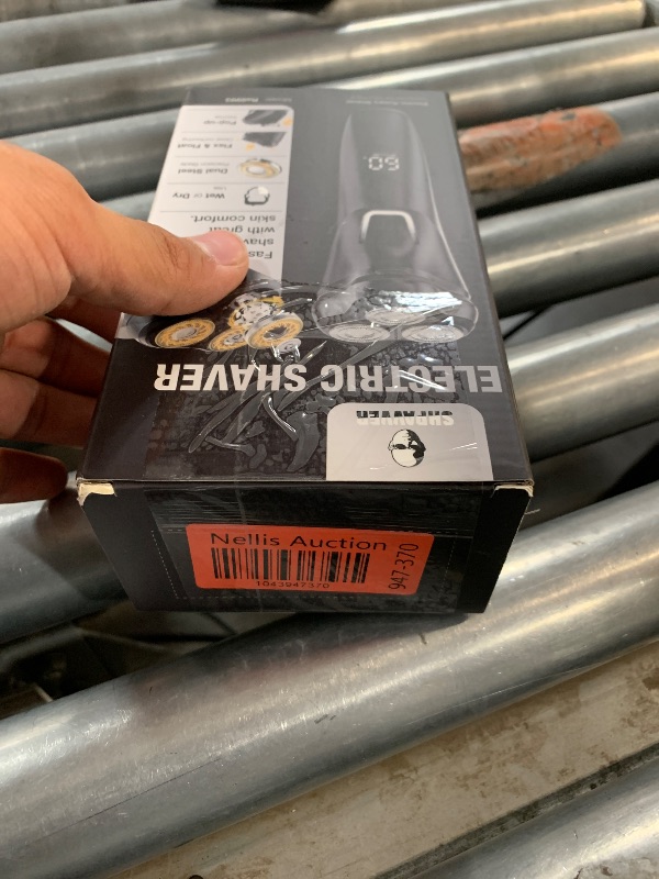 Photo 1 of (Does not hold charge)(sold for parts) SHPAVVER Electric Razor for Men Waterproof: Cordless Wet/Dry Rotary Shaver - USB Fast Charging & Sensitive Skin Care 