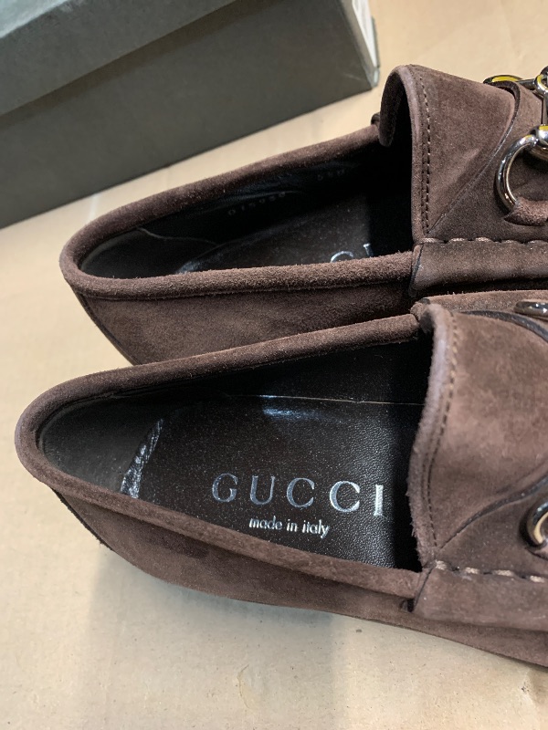 Photo 1 of Gucci Horsebit Loafer Brown Suede (Size 5 1/2 D)