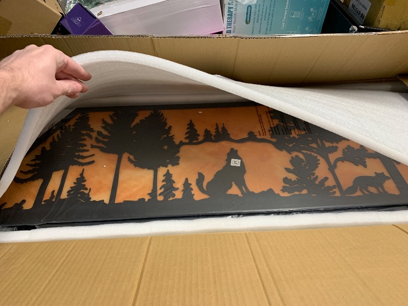 Photo 1 of TOCHIC Tiffany Billiard Pool Table Lights, 4 Lights Rustic Pool Table Light Hanging Over 7' 8' 9' Table, 48 Inch Western Farmhouse Billiard Chandelier Lighting for Snooker Game Room Man Cave Cabin