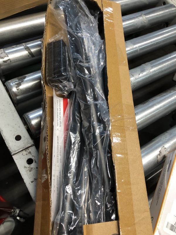 Photo 1 of UIOSANRT Matte Black Shower Curtain Rod 31-79 inches with Holders, Stainless Steel Shower Rod & Tension Rod, Adjustable Tension Shower Curtain Rod for Bathroom, Windows, Closet