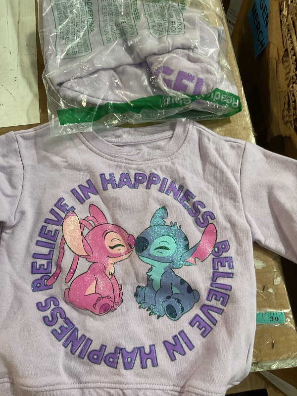 Photo 1 of 3T* Disney Stitch & Angel Front & Back Sweatshirt & Jogger Set