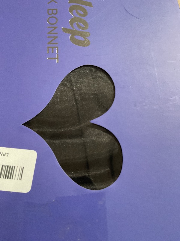 Photo 1 of 22 Momme 100% Real Mulberry Silk Bonnet for Sleeping Women, Large Hair Care Bonnet for Long Curly Hair, Double Layer Silk Wrap with Soft Elastic Band, Non-Slip Sleep Cap, Black+Purple
