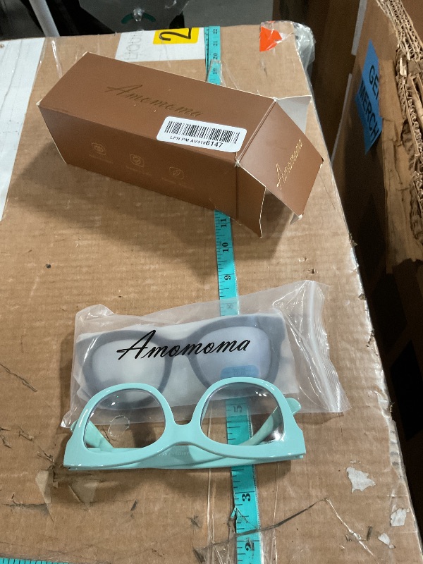 Photo 1 of *missing one pair* AMOMOMA 3 Pack Retro Oversized Reading Glasses for Women Blue Light Blocking Computer Readers Spring hinge AM6003 with Blue+Brown+Green Frame 3.00 x