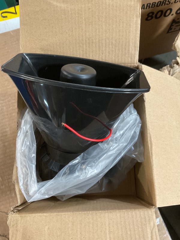 Photo 1 of *MIC MISSING* ALAVENTE Car Siren Horn 100 Watt 5 Tone Sound Siren Horn with Mic PA Speaker System Universal Fit for Car Vehicle Van Truck Motorcycle Moped
