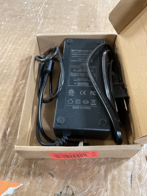 Photo 1 of 63V 2A Charger for Ninebot S/S-MAX/Mini PRO/Mini lite, 4 Prong 126W Power Supply Compatible with Ninebot by Segway Go Kart Kit,Gokart PRO 4 Pin Notched Connector Lithium Battery Charger Power Adapter