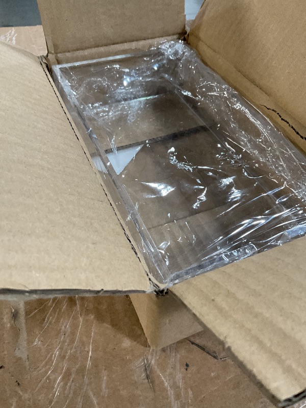 Photo 1 of Acrylic Napkin Holder - Clear Modern Design, Acrylic Hand Towel Holder for Bathroom, Kitchen, Guest Towel Tray Perfect for Disposable Paper Hand Towels & Bathroom Accessories.