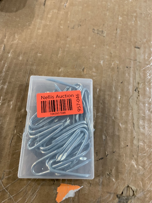 Photo 1 of 30 PCS 3.8mm Steel Wire Fencing Staples, 2 Inch Galvanized U-Shaped Fastening Nails for Fence or Wire Mesh