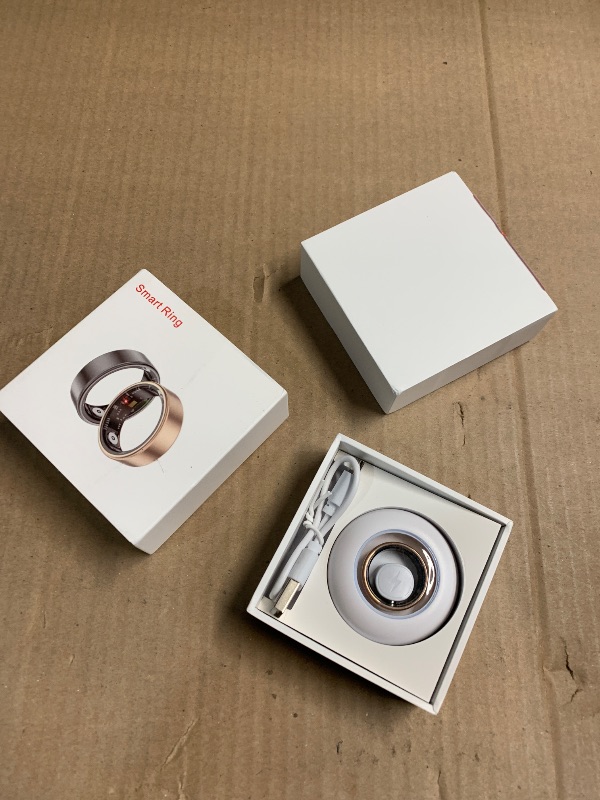 Photo 1 of 2025 New Smart Ring Health Tracker for Men Women - IP68 Waterproof Fitness Ring with Sleep Tracker/Heart Rate/Blood Oxygen/Steps/Distance/Calories,Air Gestures,Charging case Up to 7-Day,Gold #10