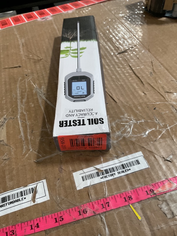 Photo 1 of 4-in-1 Soil Moisture Meter Digital Plant Temperature/Soil Moisture/PH Meter/Sunlight Intensity Backlight LCD Display Soil Test Meter for Gardening, Farming and Outdoor Plants