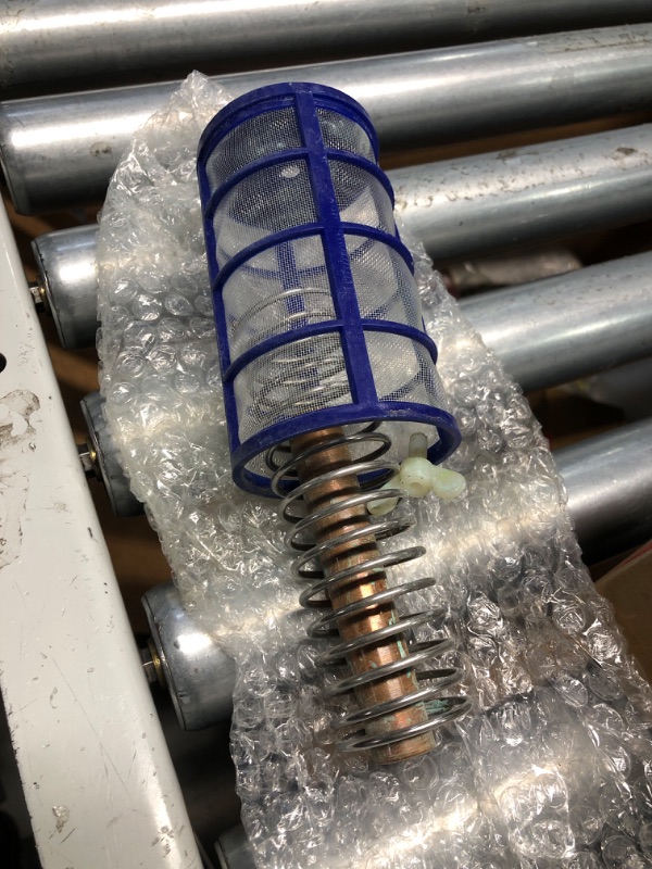 Photo 1 of Qualirey 4 Pcs Copper Anode Replacement Kit Solar Pool Replacement Including Copper Anode Basket Screen Spring and Screw for Solar Pool, Reduces Chlorine 4.13 x 0.71 Inch Threaded M6 (Blue)