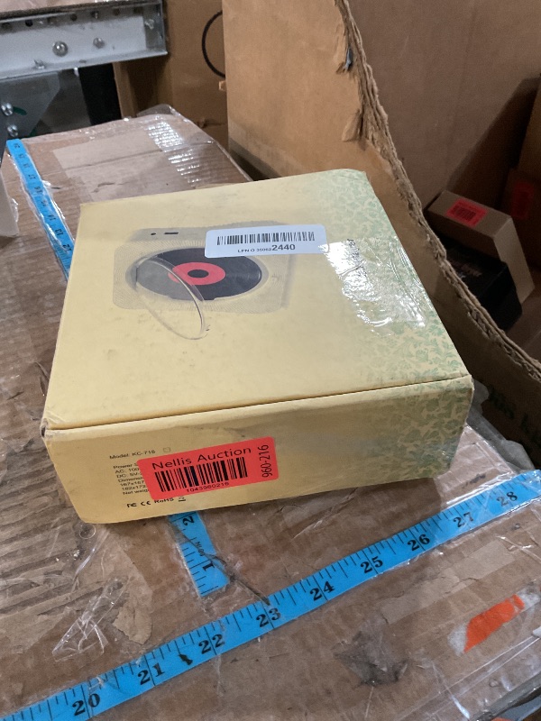 Photo 1 of (For parts only) CD Player Portable Bluetooth 5.1 Desktop CD Player with HiFi Sound Speakers,Remote Control,Dust Cover,LED Display