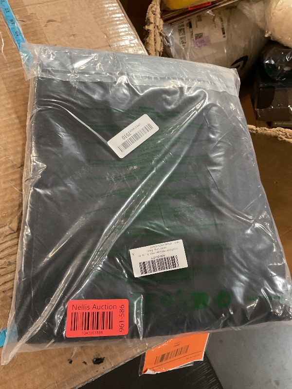 Photo 1 of (USED/FAIR) (BAGGED) NICETOWN Halloween Pitch Black Solid Thermal Insulated Grommet Blackout Curtains/Drapes for Bedroom Window (2 Panels, 42 inches Wide by 63 inches Long, Black)