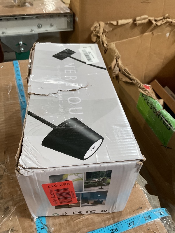 Photo 1 of ***(PARTS ONLY/ MISSING PARTS/ NON FUNCTIONAL)***Nerefou 2 Pack Cordless Table lamp, 5200mAh Battery Operated Lamp,3 Color Stepless Dimming Desk Lamp,IP54 Waterproof Outdoor Table Lamps for Restaurant/Bedroom/Bars/Camping/Cafe Night Light (Black-2)