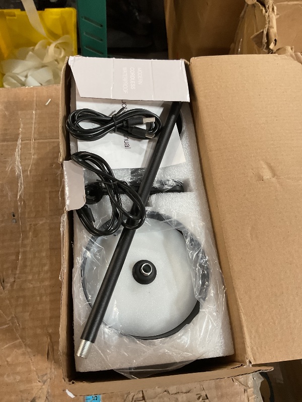Photo 1 of ***(PARTS ONLY/ MISSING PARTS/ NON FUNCTIONAL)***Nerefou 2 Pack Cordless Table lamp, 5200mAh Battery Operated Lamp,3 Color Stepless Dimming Desk Lamp,IP54 Waterproof Outdoor Table Lamps for Restaurant/Bedroom/Bars/Camping/Cafe Night Light (Black-2)