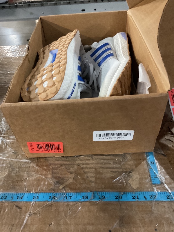 Photo 1 of (SIZE 9) (STAINED) adidas Women's Ultraboost 1.0 Sneaker, White/Blue Burst/Blue, 9