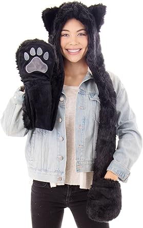 Photo 1 of  3-in-1 Multi-Functional Animal Hat, Scarf, & Mitten Combo