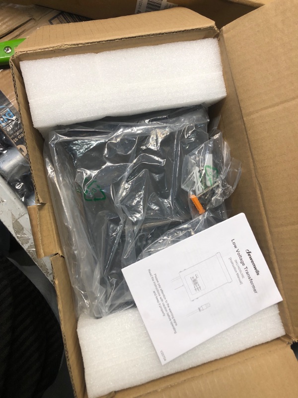 Photo 1 of (PARTS) (NOT A COMPLETE SET) DEWENWILS 300W Low Voltage Transformer with 3 Independent Control Outputs, Landscape Transformer with Timer and Photocell Sensor, 120V AC to 12V/14V AC, Weatherproof, ETL Listed