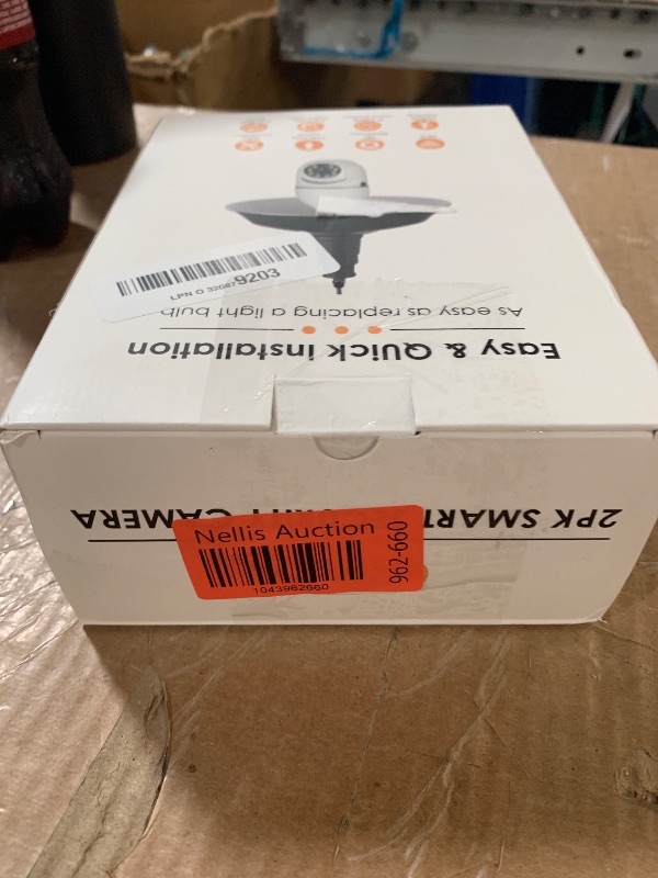 Photo 1 of Light Bulb Security Camera, 2K Wireless Camera for Light Bulb Pet Camera, 360 ° PTZ Light Socket Security Camera with Motion Detection Auto Tracking (2Pack 5GHz & 2.4GHz with 32GB SD Card)