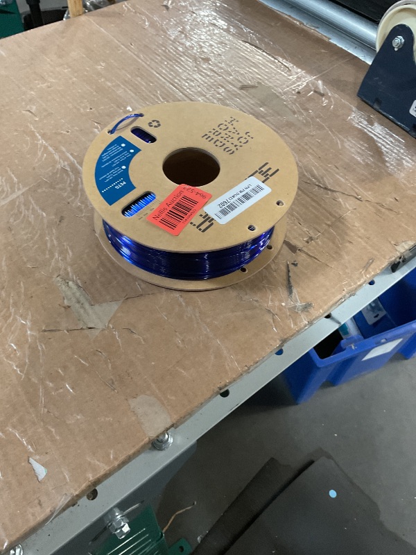 Photo 1 of 3DHoJor PETG Filament 1.75mm, PETG 3D Printing Filament, 2.2 LBS (1KG) Cardboard Spool, Fit Most FDM 3D Printer,Blue…