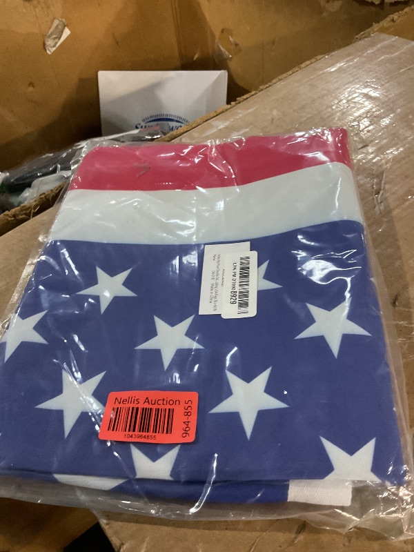 Photo 1 of (BAGGED) (USED/FAIR) Anley Rip-Proof Double Sided 3-Ply American USA Flag 36x60 IN- Vivid Color, Canvas Header and Wrinkle Resistant - The Strongest, Longest Lasting USA Flags 36 x 60 IN