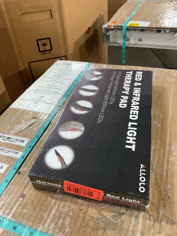 Photo 1 of ALLOLO Red Light Therapy for Body, 3-in-1 LED Bead with Timer Remote Control, 12.6"*6.3" 660nm&850nm Infrared Light Therapy for Body Pain Relief Wearable for Muscle Repair