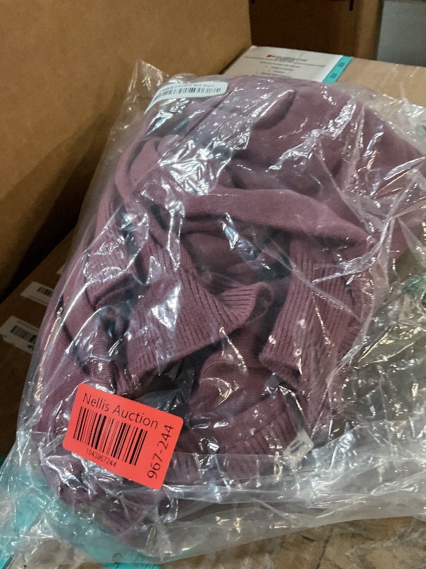 Photo 1 of Amazon Essentials Men's Crewneck Sweater, 100% Cotton, Plum, X-Large, Big & Tall Options Available