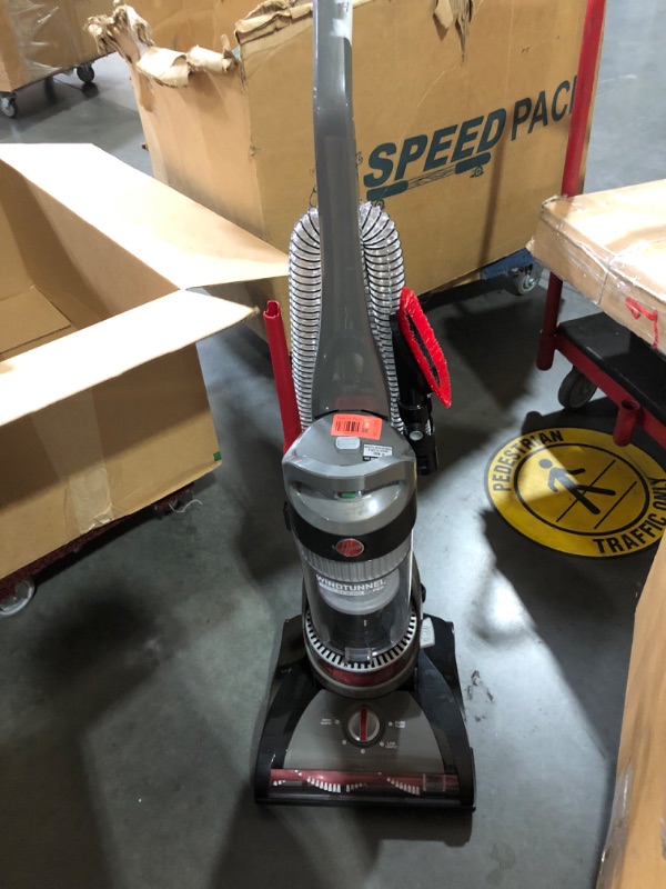 Photo 1 of (PARTS) (NOT FUNCTIONAL) Hoover WindTunnel Cord Rewind Pro Bagless Vacuum Cleaner, Corded Upright Vacuum Cleaner for Carpet and Hard Floor, Automatic Cord Rewind, Corded Vacuum Cleaners for Home Use