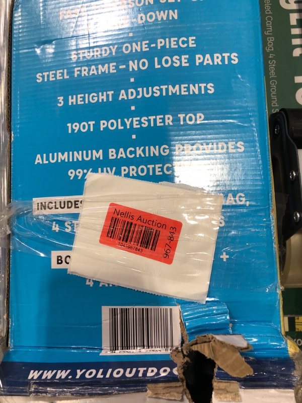 Photo 1 of ***DAMAGED - SEE NOTES/PICTURES***
***MISSING PARTS***
***TRUCK/TRAILER PICKUP ONLY***
CANOPY PALLET