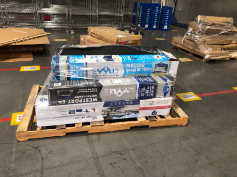 Photo 1 of ***DAMAGED - SEE NOTES/PICTURES***
***MISSING PARTS***
***TRUCK/TRAILER PICKUP ONLY***
CANOPY PALLET