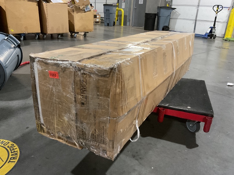 Photo 1 of **PARTIALLY BUILT, see pics** 70 Inch Fireplace TV Stand with 36 Inch Electric Fireplace, 12 Colors LED Lights, 750W/1500W for Max 80 Inch TV, 2 Tier Storage 2 Door Cabinet