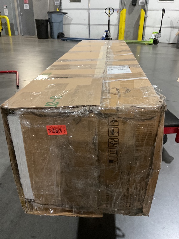 Photo 1 of **PARTIALLY BUILT, see pics** 70 Inch Fireplace TV Stand with 36 Inch Electric Fireplace, 12 Colors LED Lights, 750W/1500W for Max 80 Inch TV, 2 Tier Storage 2 Door Cabinet